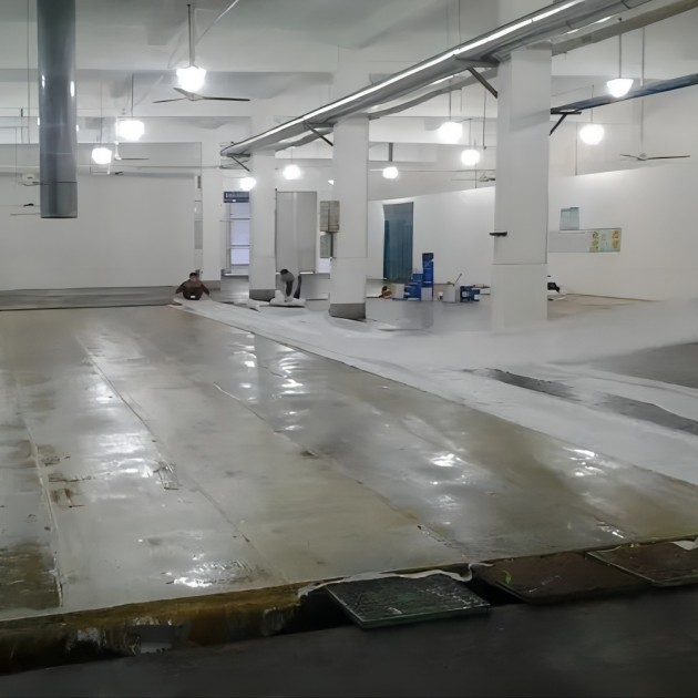 海宁防腐蚀地坪,环氧玻纤地坪，玻纤工业地坪，环氧玻纤布地坪,乙烯基玻纤布地坪产品图3